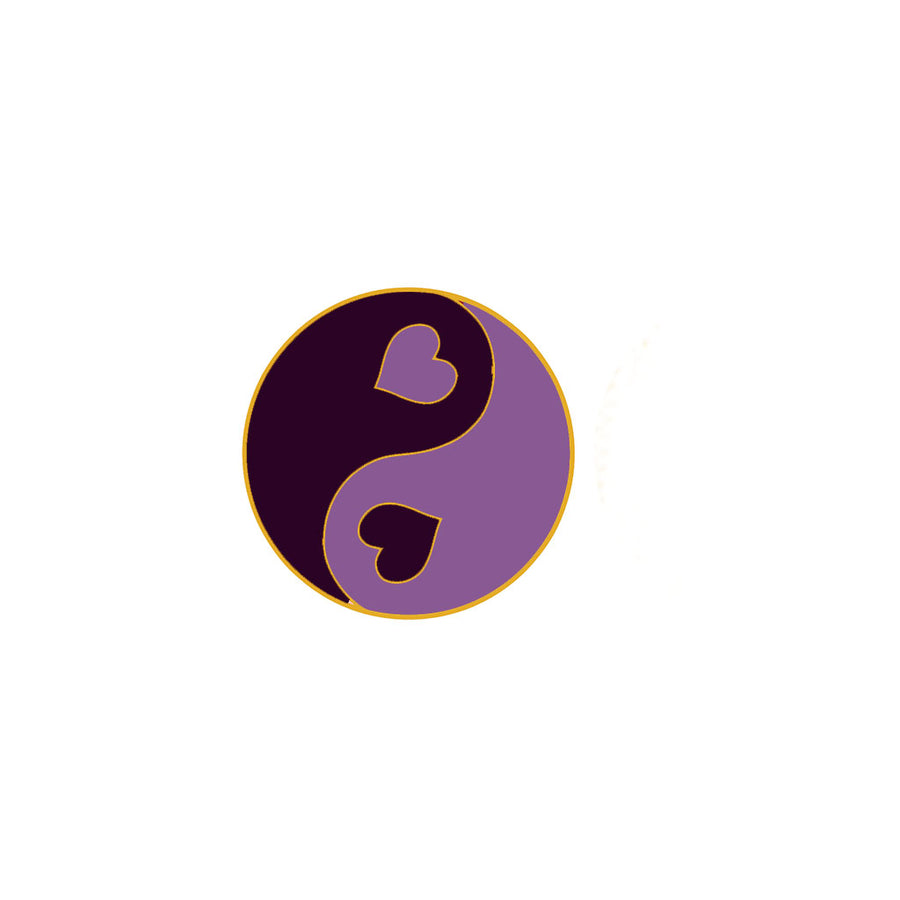 Pins POPS Yin Yang marine et violet