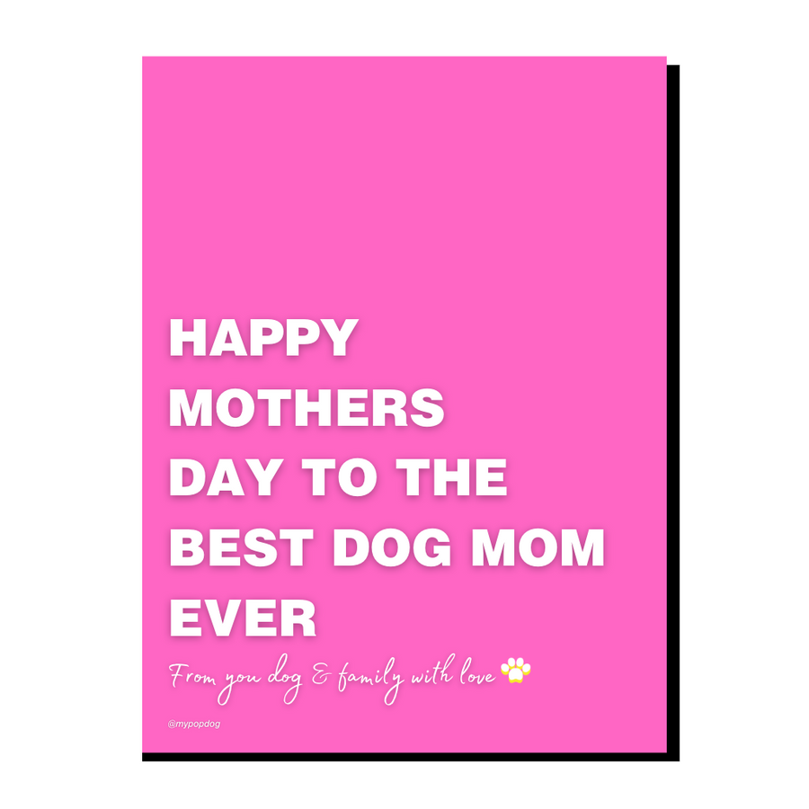 Carte Dog Mom spéciale Fête des mères ✨
